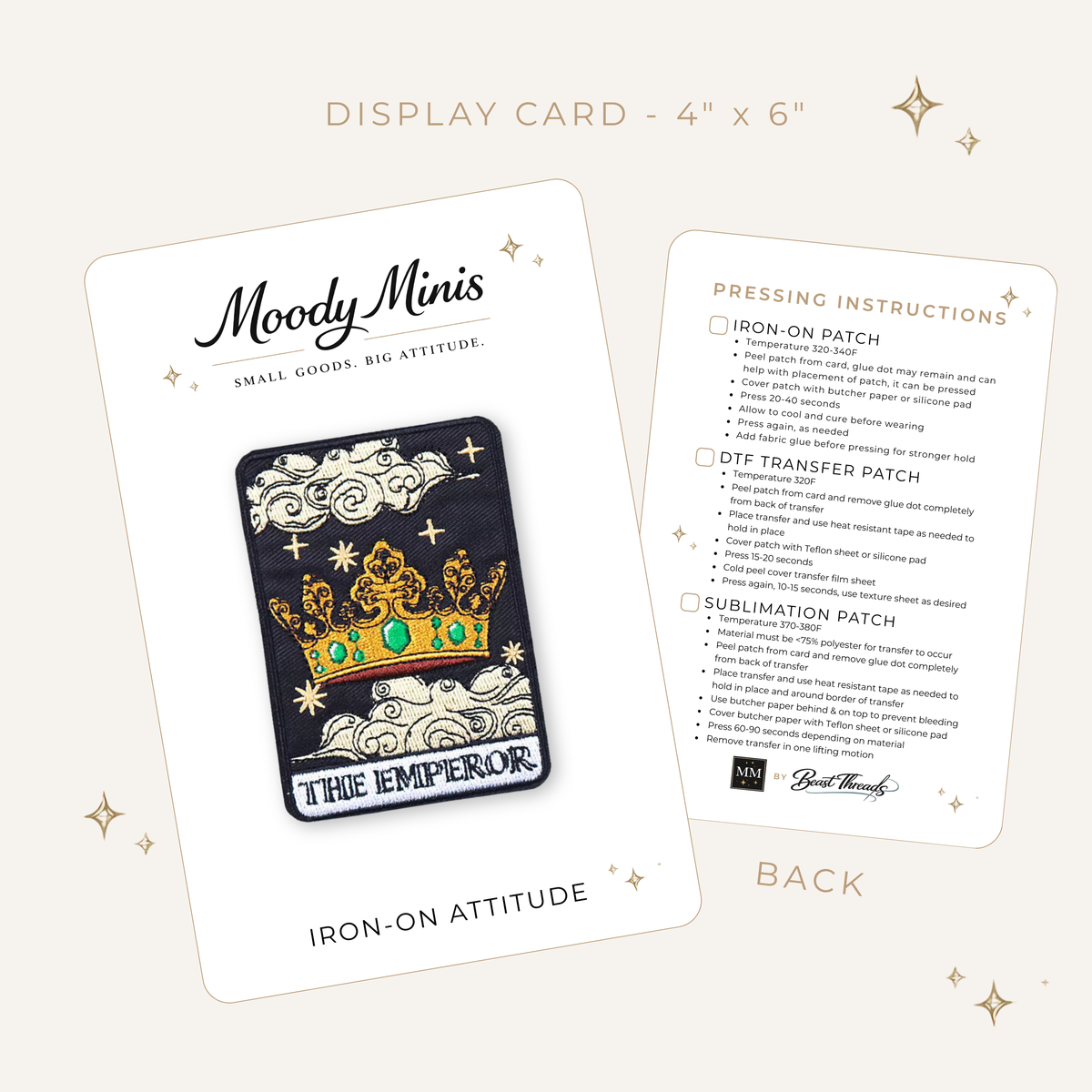 Tarot Card: The Emperor Embroidered Patch