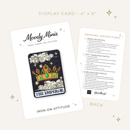 Tarot Card: The Emperor Embroidered Patch