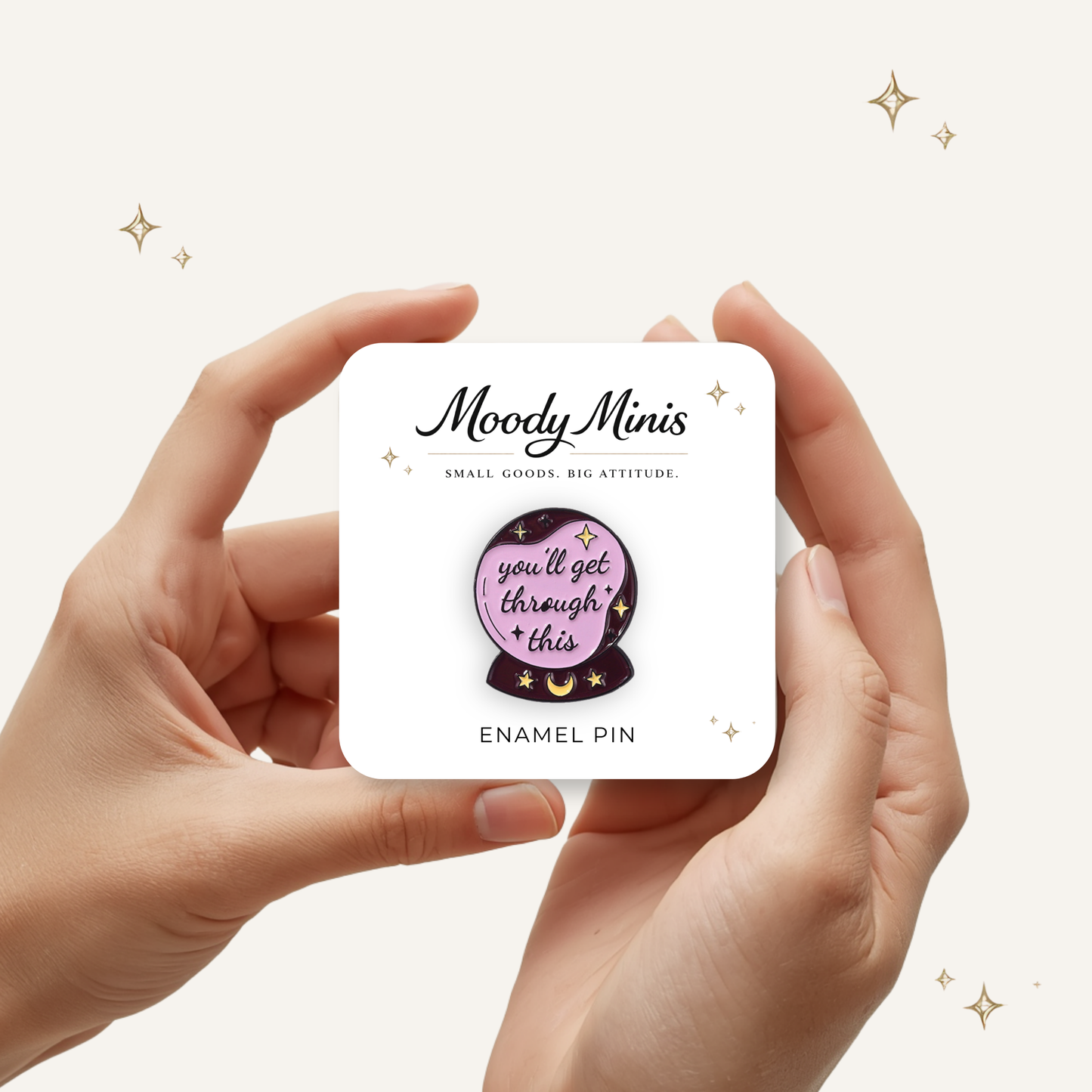 Crystal Ball Advice Enamel Pin