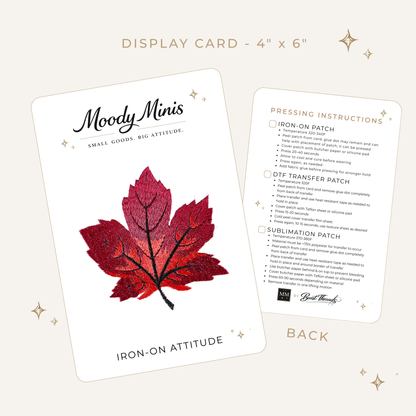 Fall Maple Leaf 9 Colors Embroidered Patch