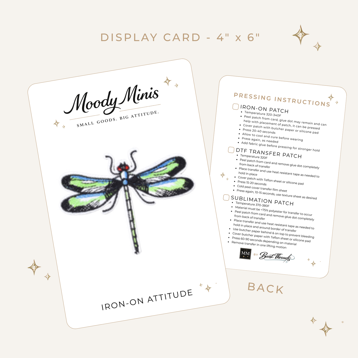 Dragonfly Embroidered Patch- RTS