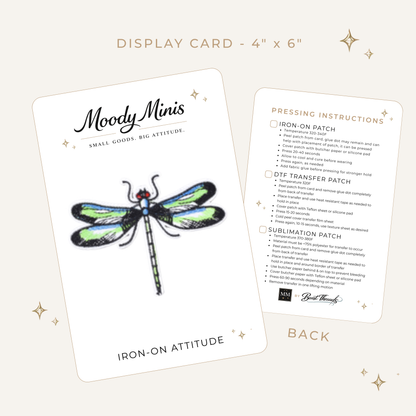 Dragonfly Embroidered Patch- RTS