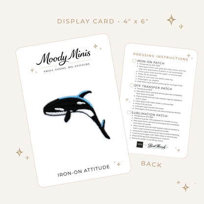 Orca Embroidered Patch - RTS