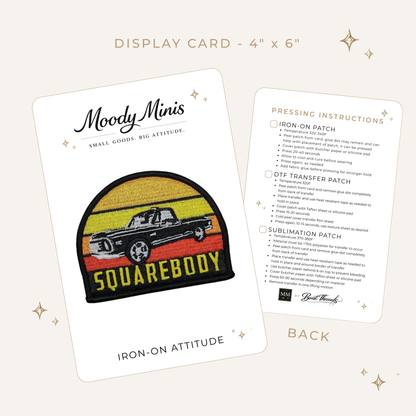 Square Body 2 Embroidered Patch- RTS