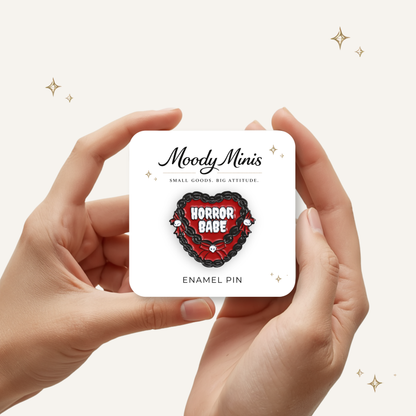 Horror Babe Enamel Pin