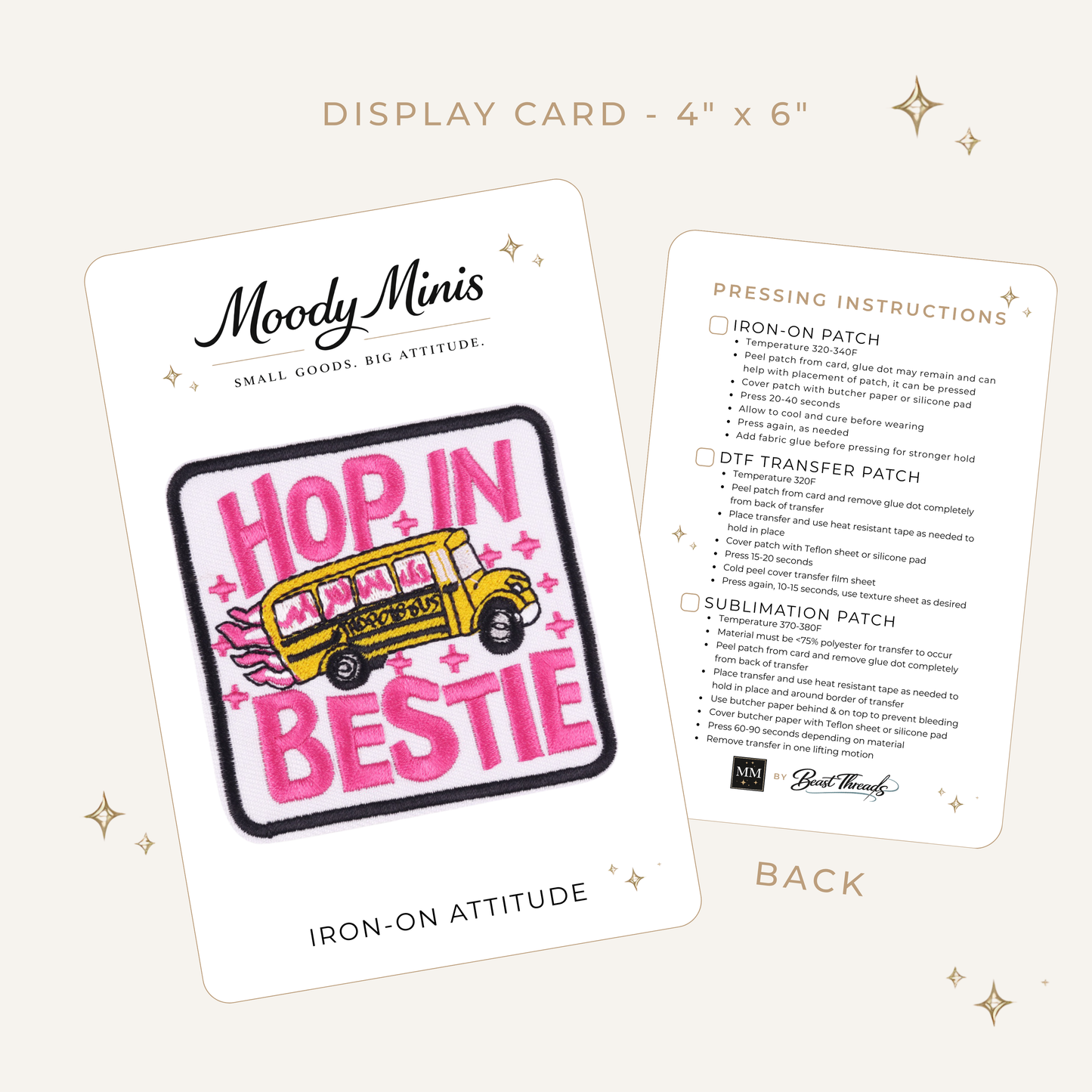 Hop In Bestie-Struggle Bus Embroidered Patch