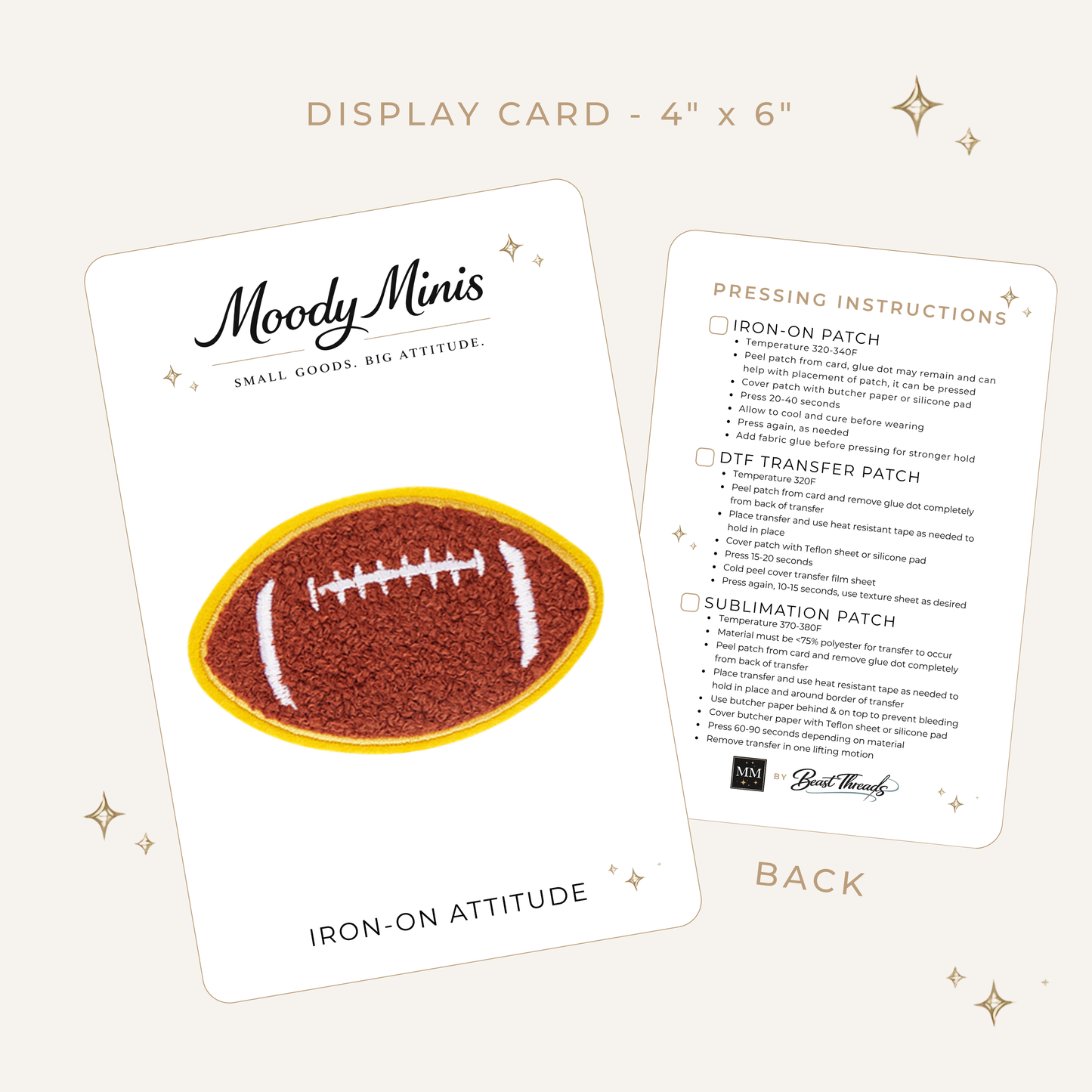 Football Embroidered Patch - RTS