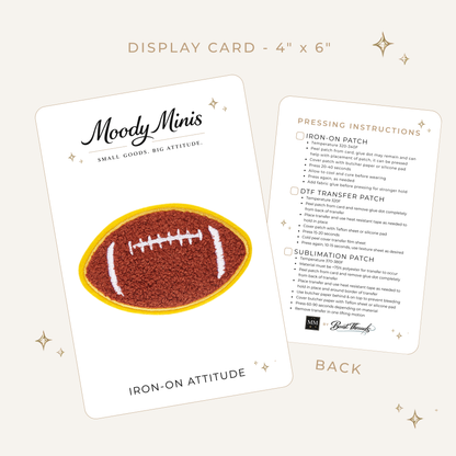 Football Embroidered Patch - RTS