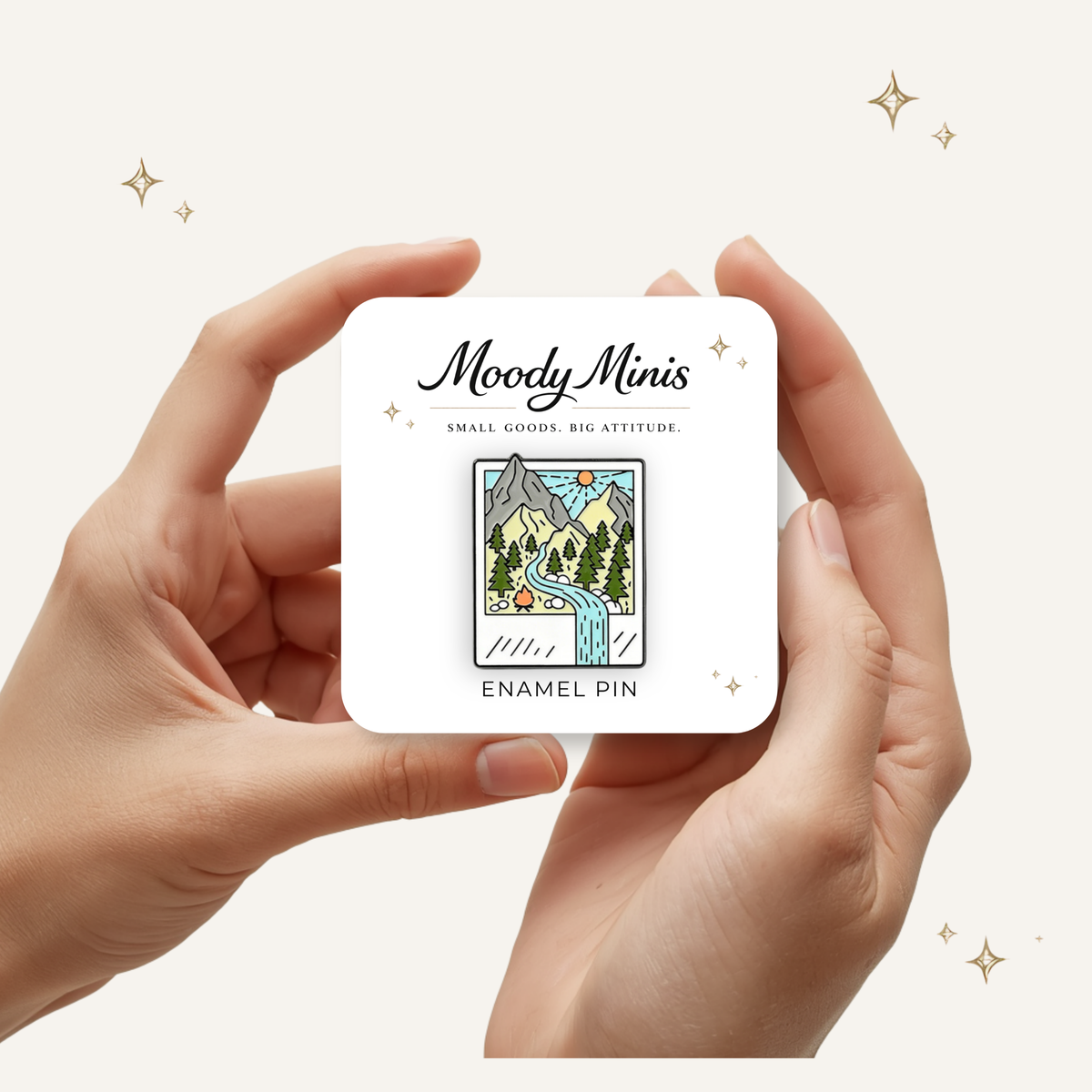 Mountain Polaroid Enamel Pin