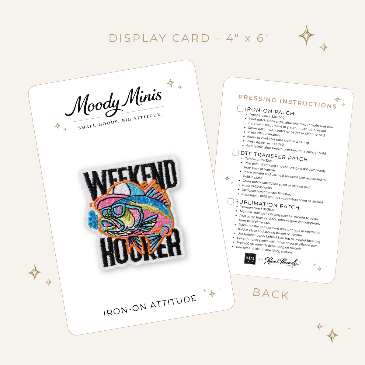 Preppy Weekend Hooker Embroidered Patch