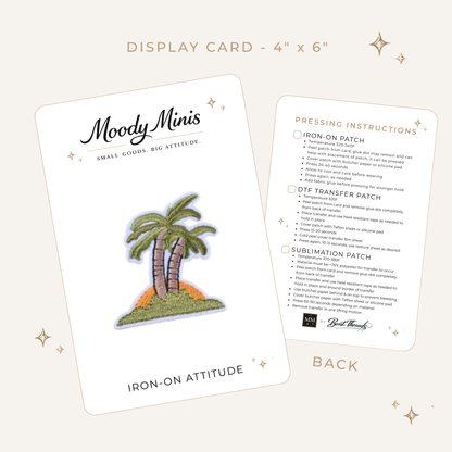Palm Tree Embroidered Patch- RTS