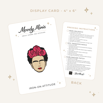 Frida Eyebrows & Roses Embroidered Patch