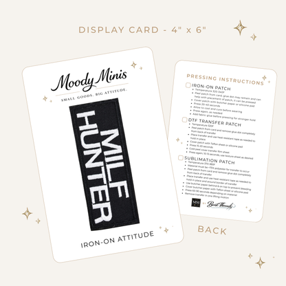 MILF Hunter Embroidered Patch- RTS