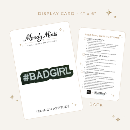 #Badgirl Embroidered Patch