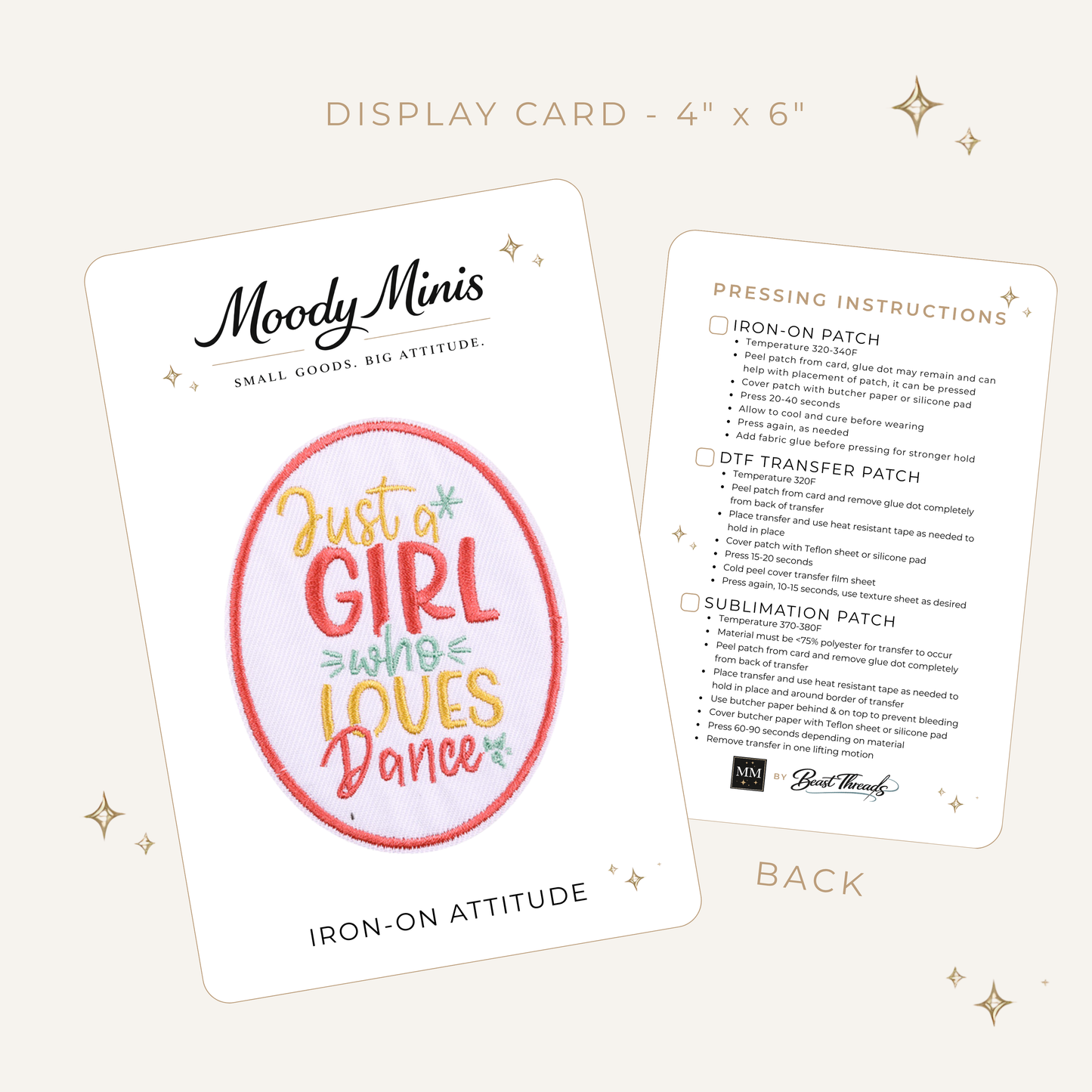 Just a Girl Who Loves Dance Embroidered Patch