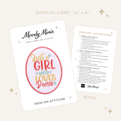 Just a Girl Who Loves Dance Embroidered Patch