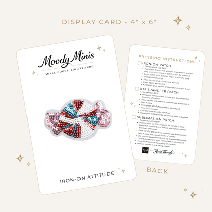 Candy Sequin Embroidered Patch- RTS