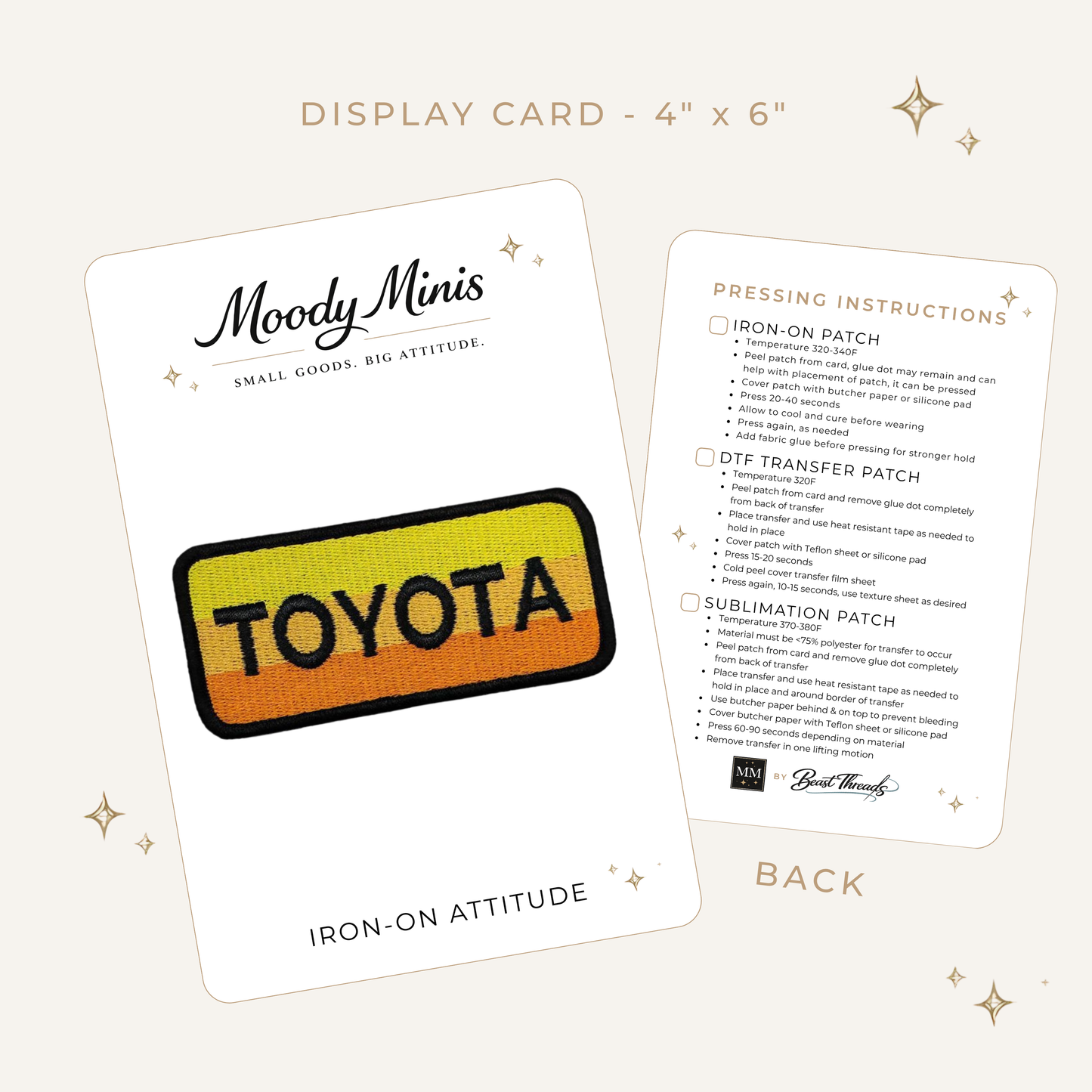 Toyota Retro Embroidered Patch- RTS