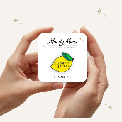 Slightly Bitter Lemon Enamel Pin