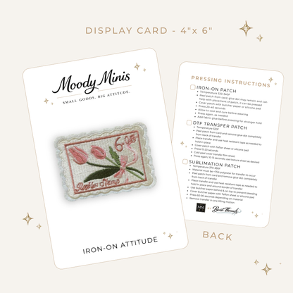 Tulip Stamp Embroidered Patch- RTS