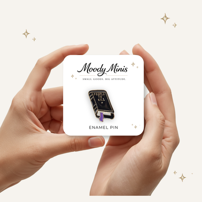 People to K*ll Book Enamel Pin