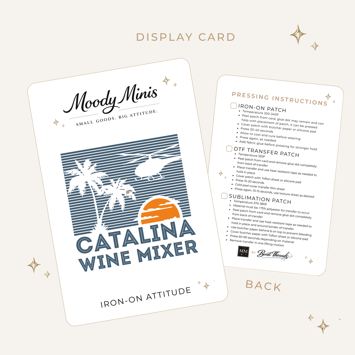 Catalina Wine Mixer DTF Patch - RTS/MTO