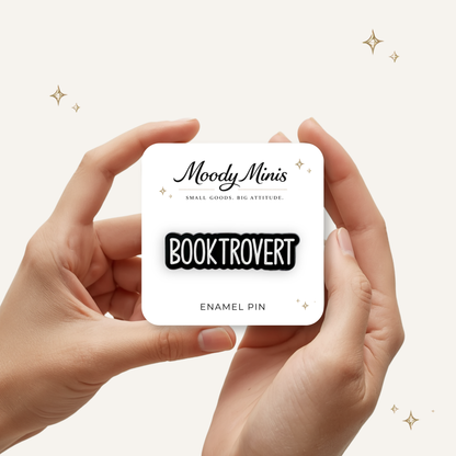 Booktrovert Enamel Pin