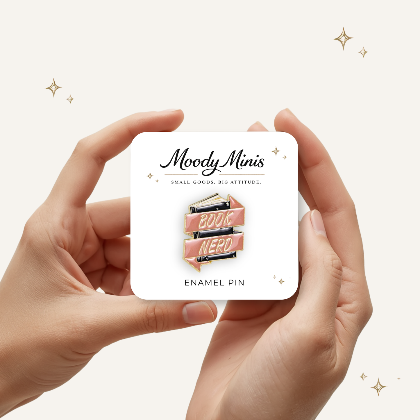 Book Nerd Enamel Pin