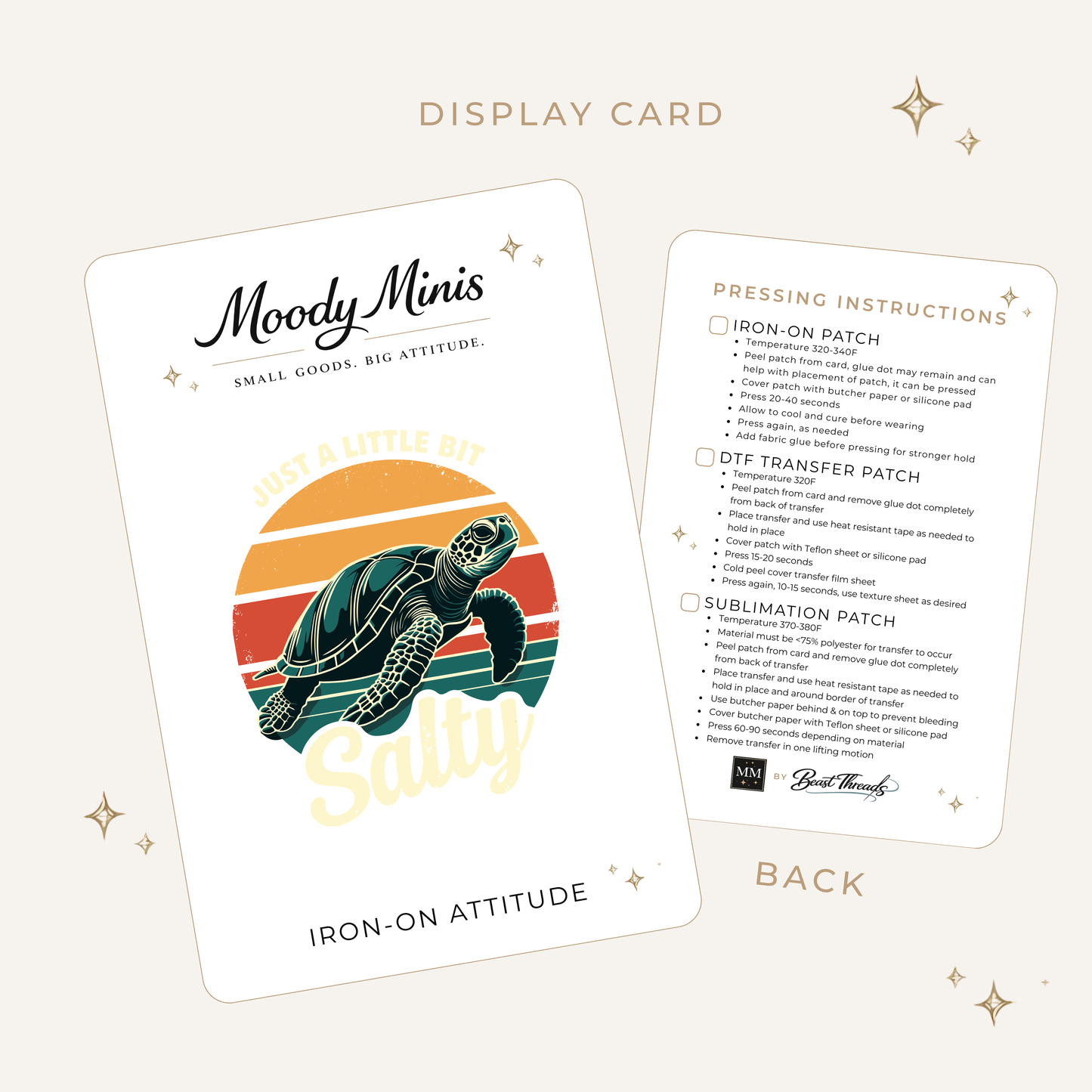 Salty Turtle DTF Patch - RTS/MTO