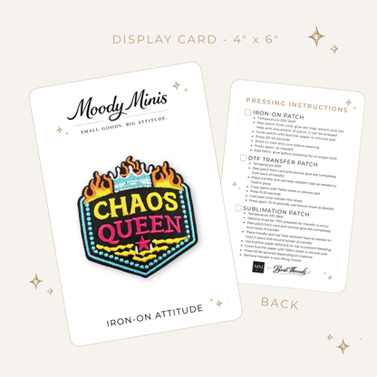 Chaos Queen Embroidered Patch