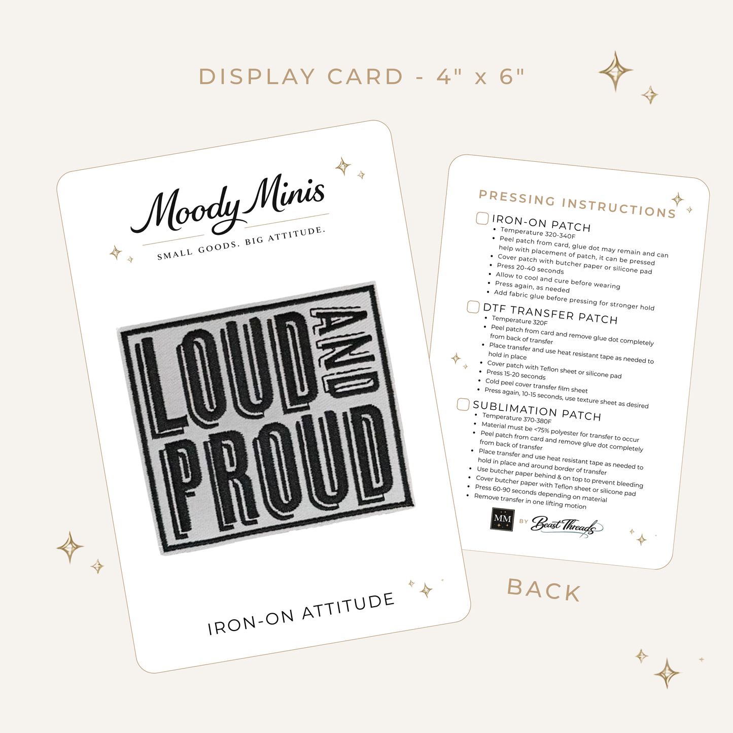 Loud & Proud Embroidered Patch- RTS