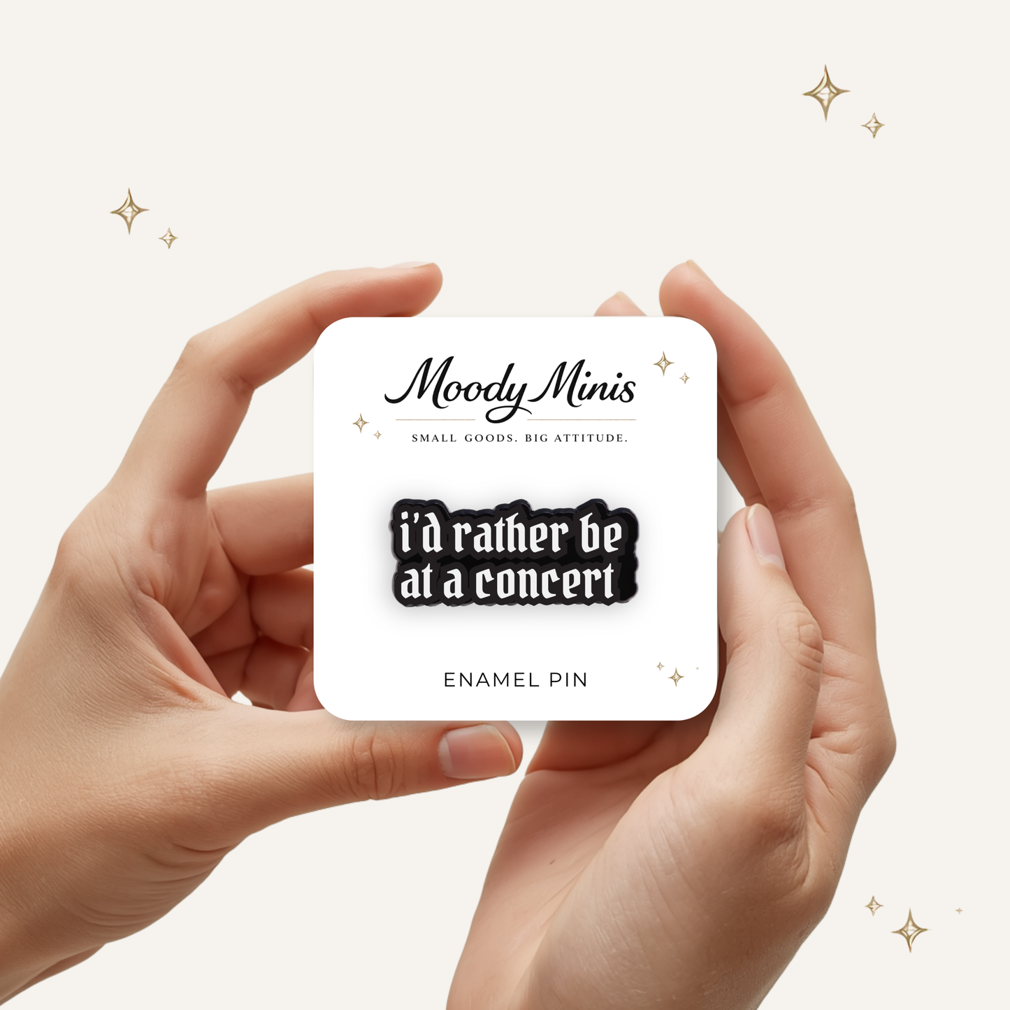I'd Rather Be At a Concert Enamel Pin
