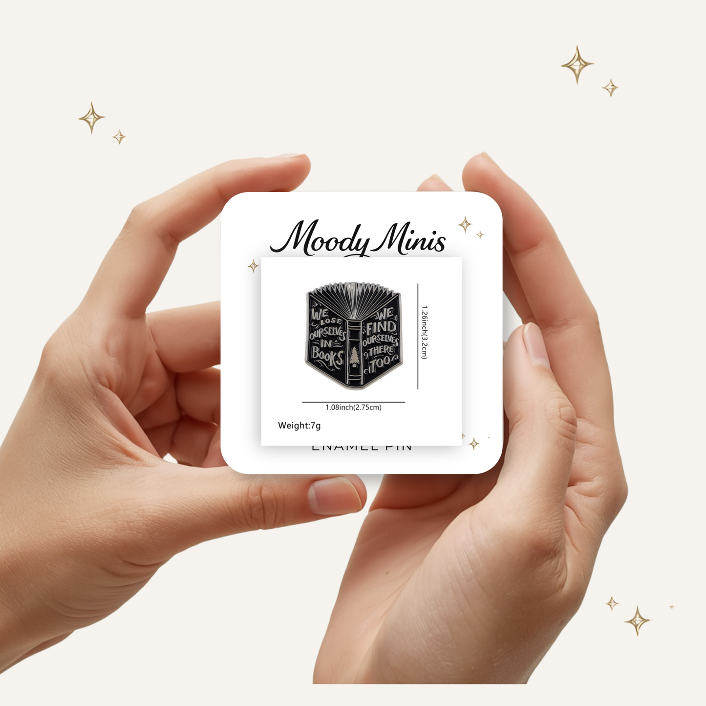 Lose Yourself in Books Enamel Pin