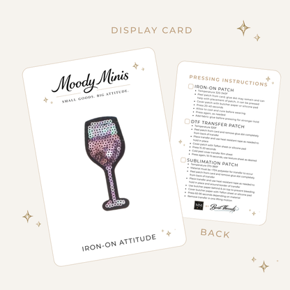 Rose Wine Sequin Patch