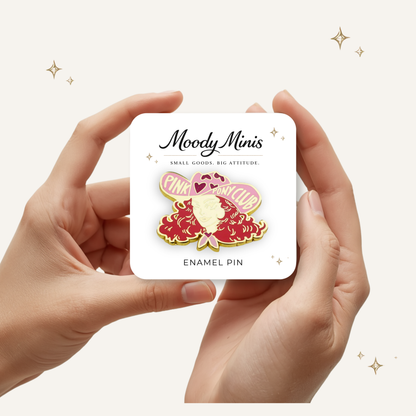 Pink Pony Club Cowgirl Enamel Pin