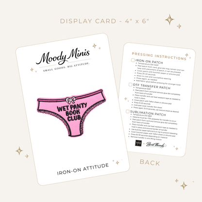 Wet Panty Book Club Embroidered Patch