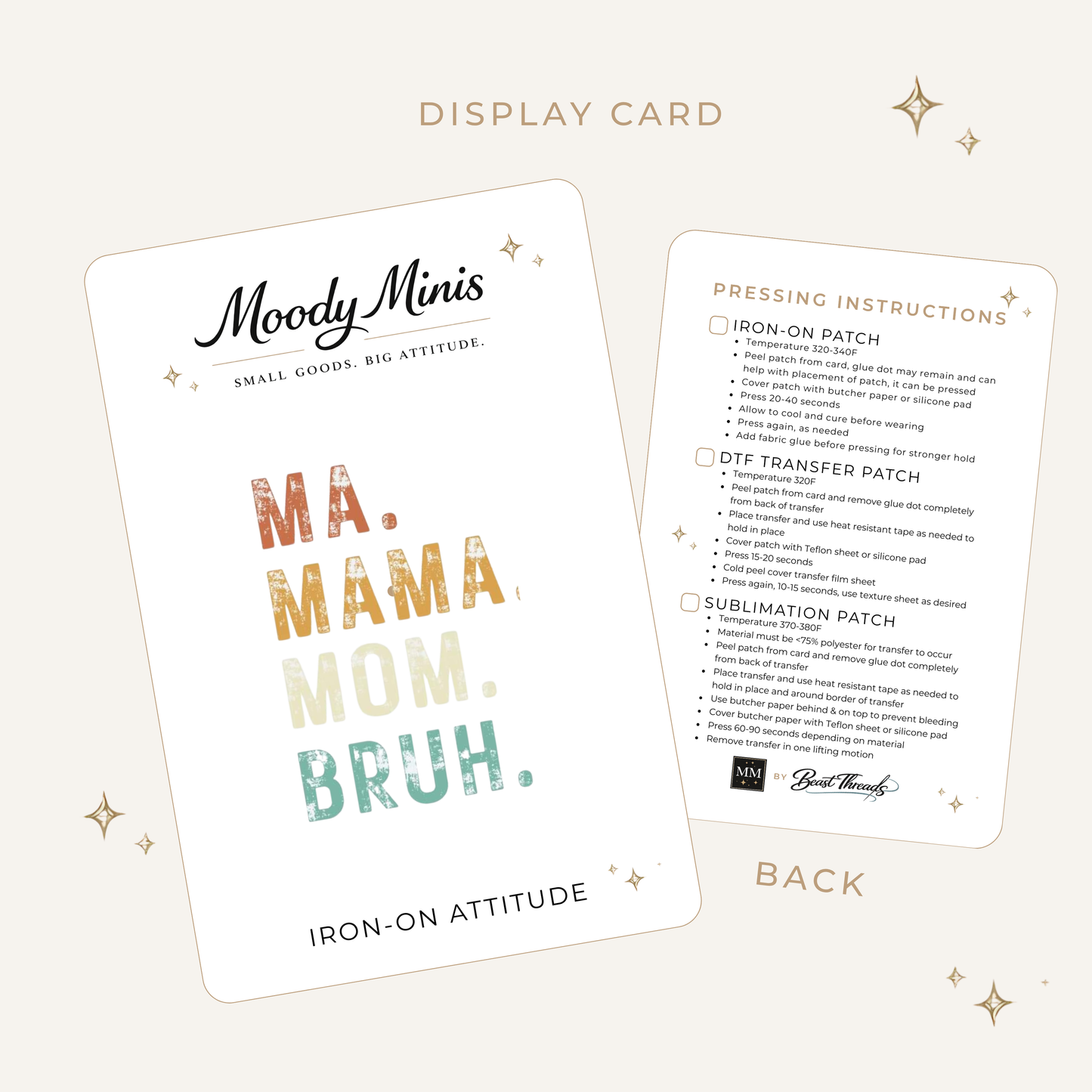 Ma Mom Bruh DTF Patch - RTS/MTO