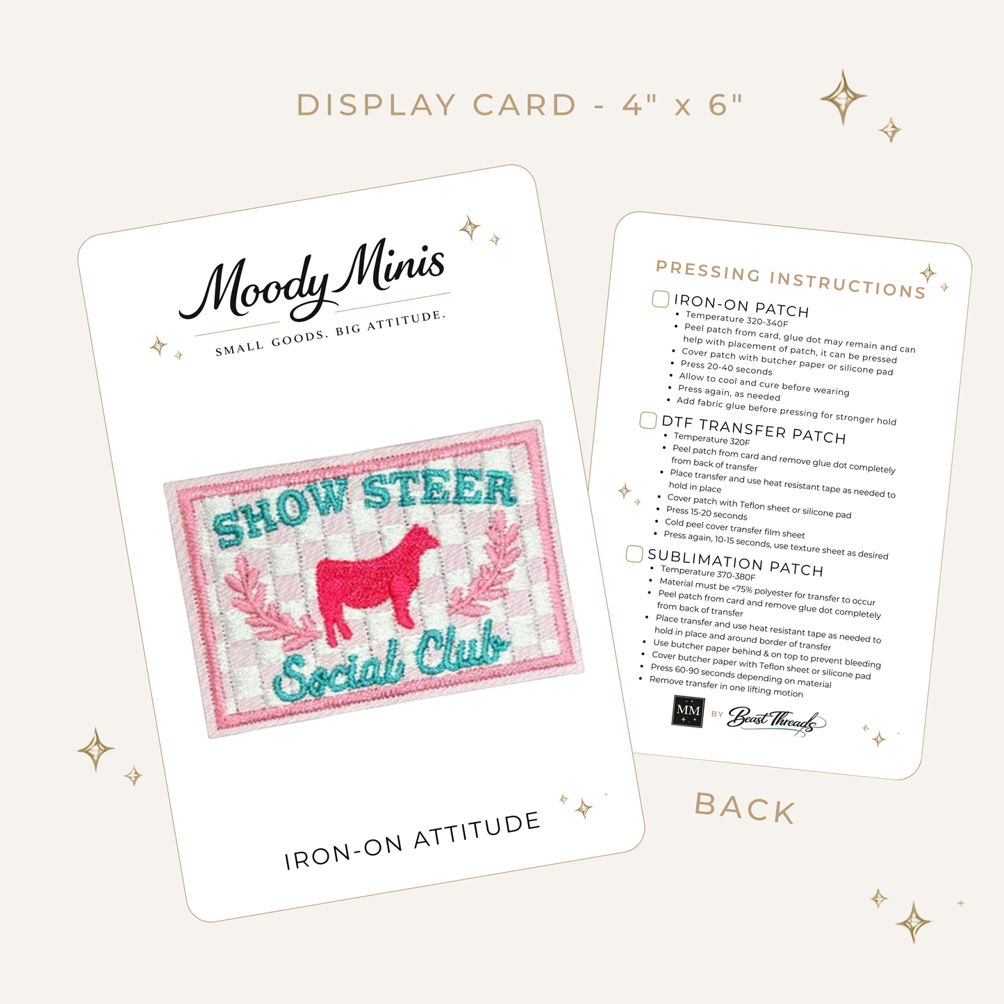 Show Steer Social Club Embroidered Patch