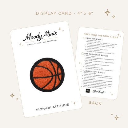 Basketball Embroidered Patch - RTS
