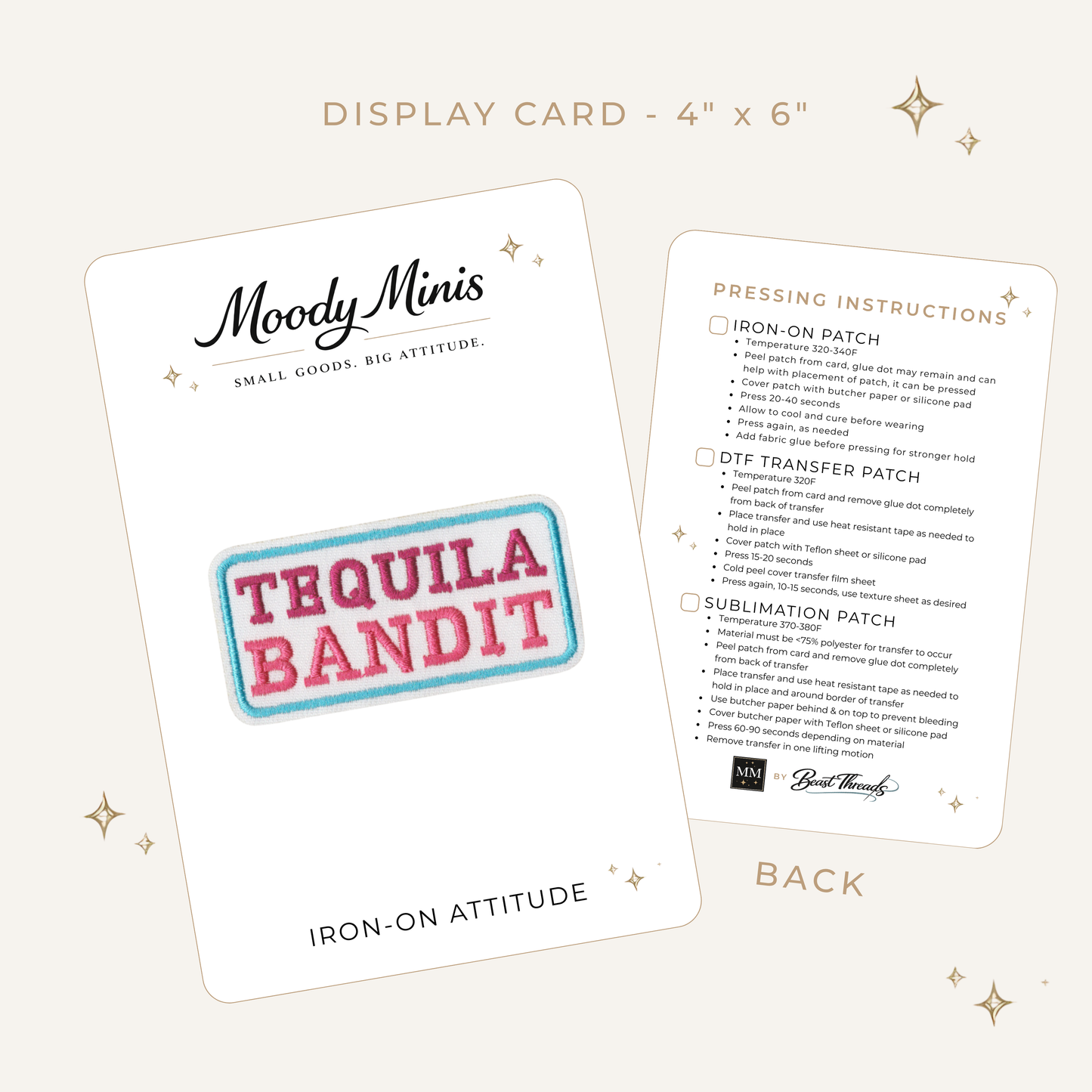 Tequila Bandit Embroidered Patch
