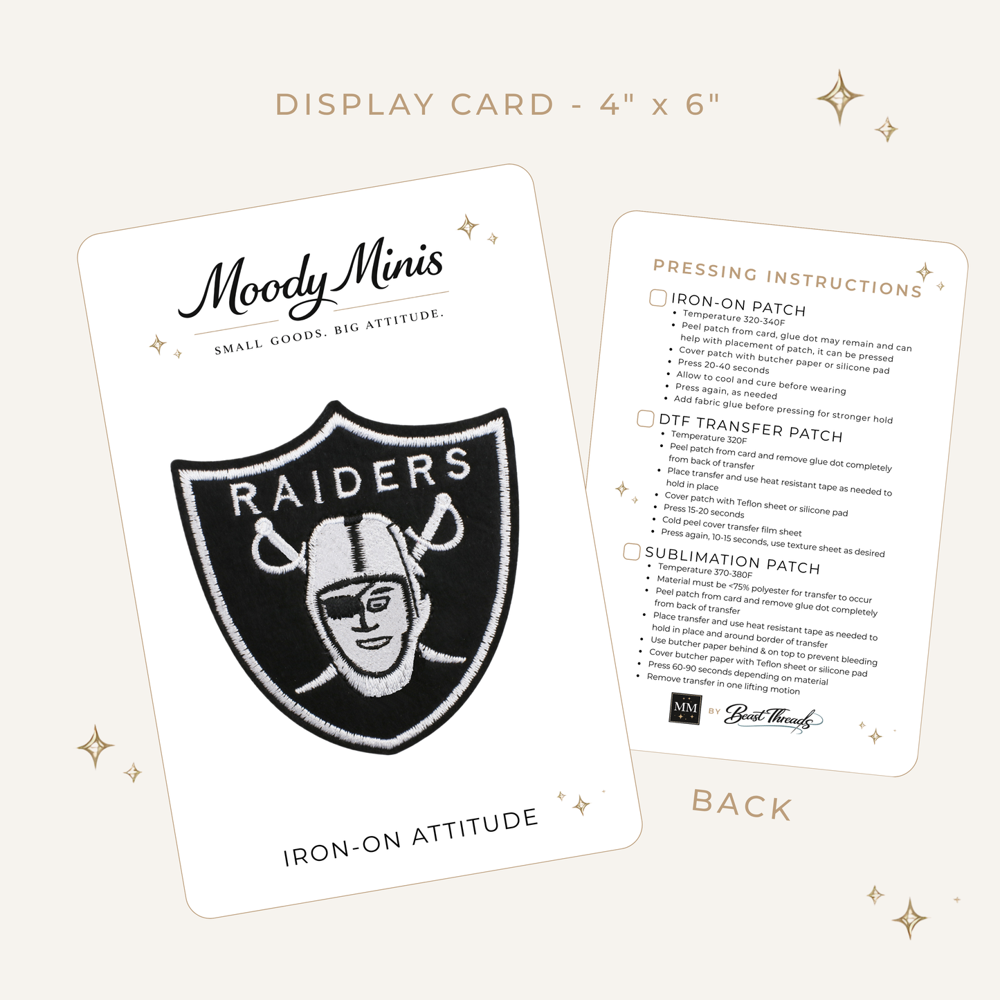 Raiders Embroidered Patch- RTS