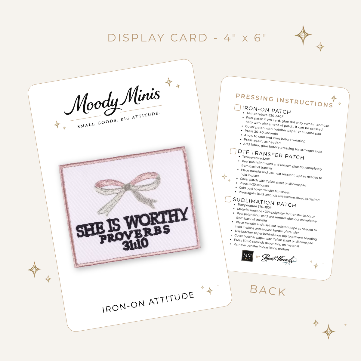 She is Worthy Proverb Embroidered Patch