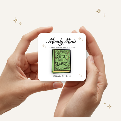 Support Public Libraries Enamel Pin