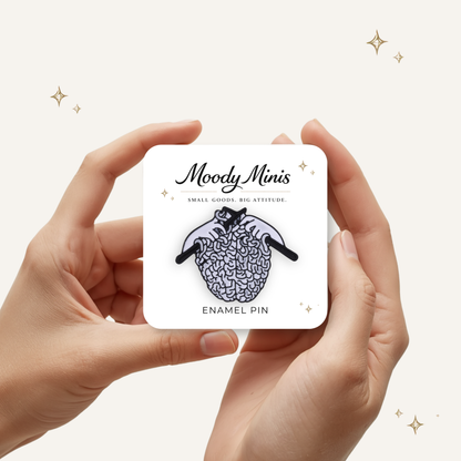 Kitting Brain Enamel Pin