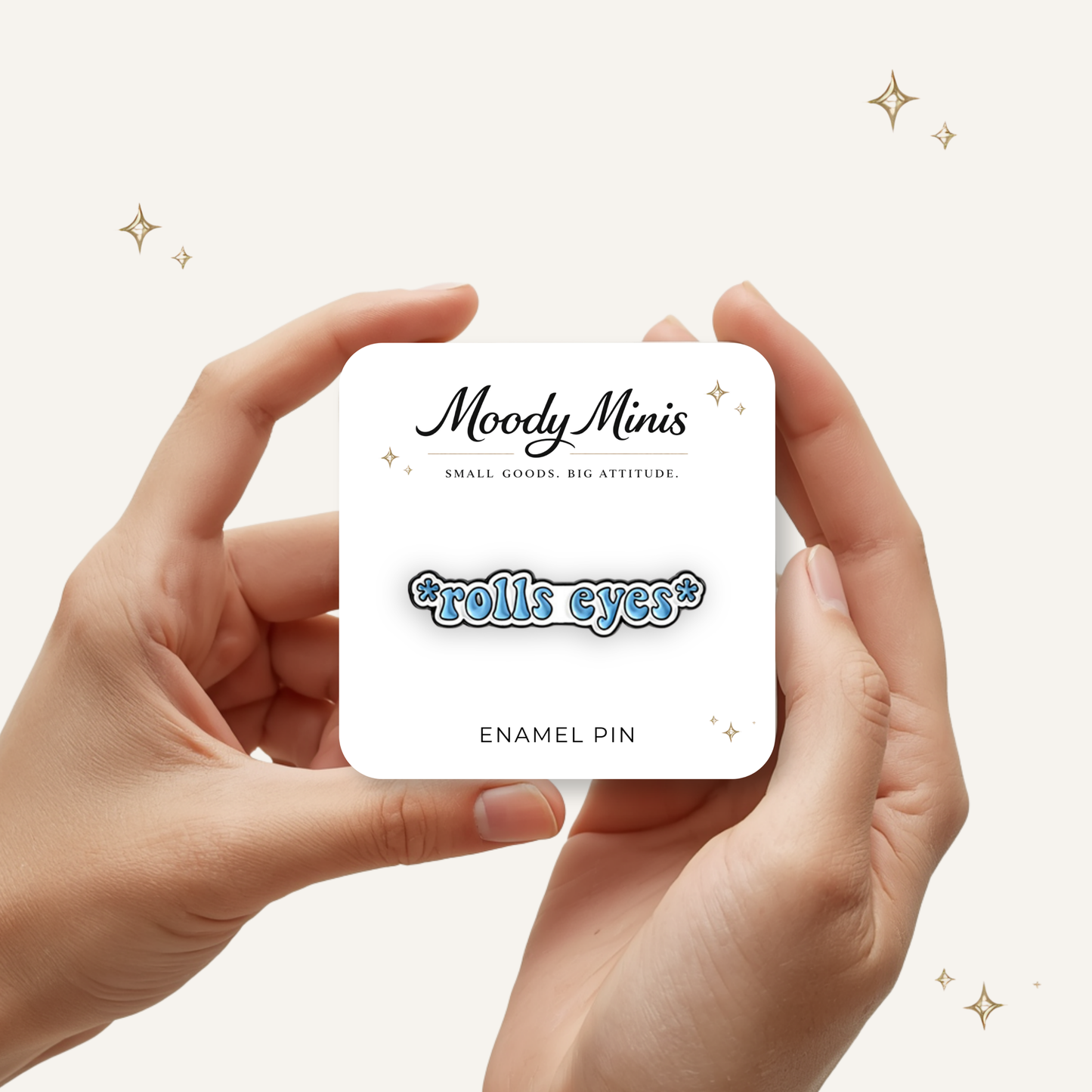 Rolls Eyes Enamel Pin