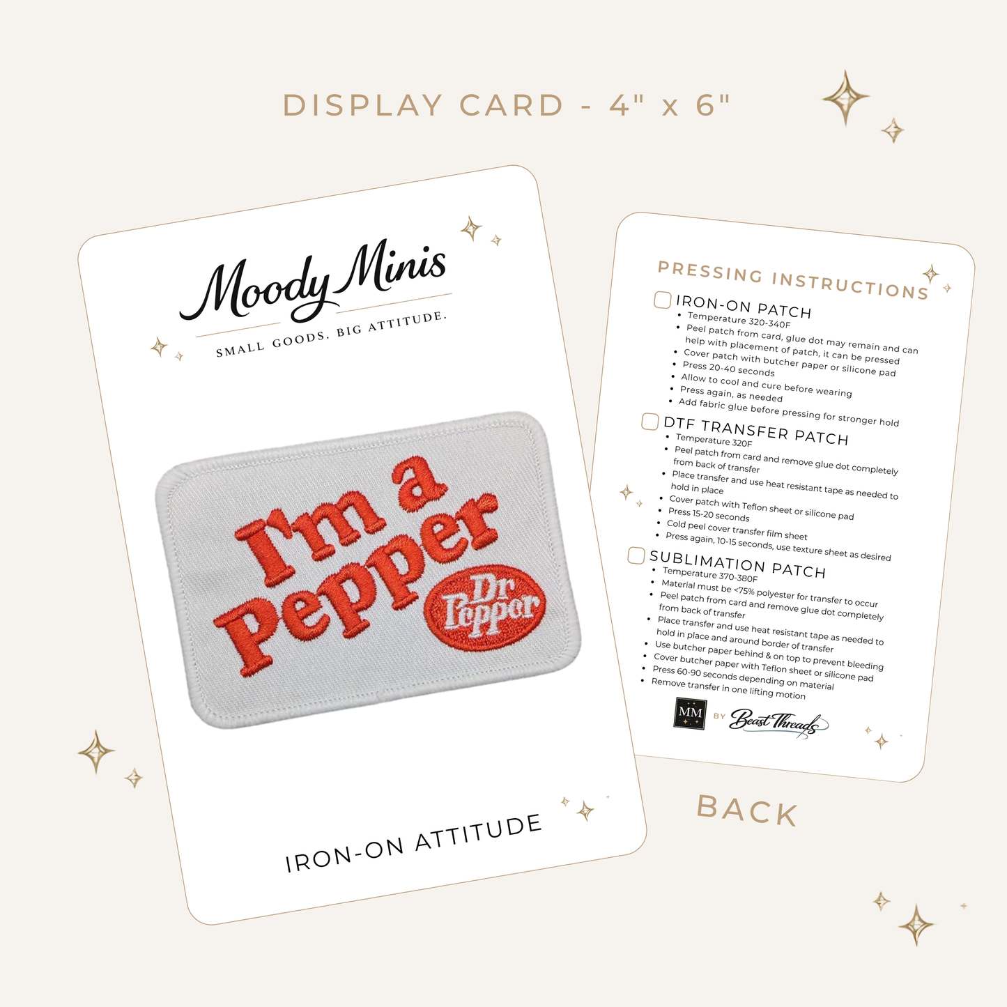 I'm a Pepper Embroidered Patch- RTS