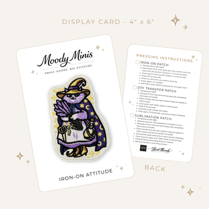 Magical Witch Cat Embroidered Patch