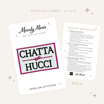 Chatta Hucci Embroidered Patch