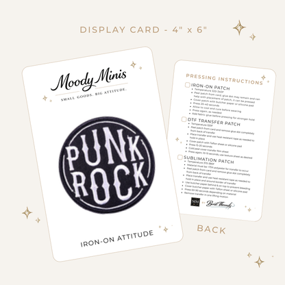 Punk Rock Embroidered Patch - RTS