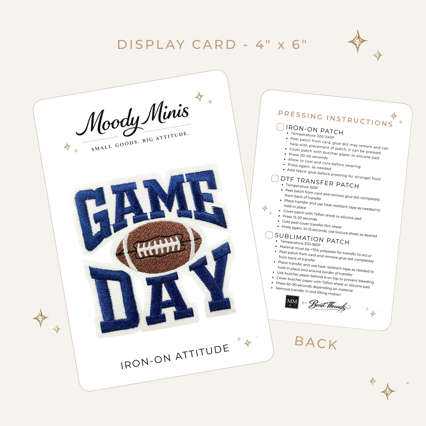 Game Day Embroidered Patch- RTS
